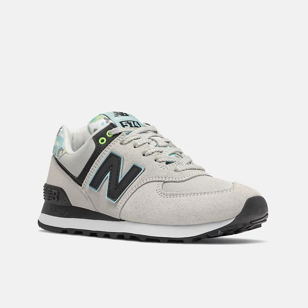 Womens New Balance 574 Rain Cloud with Blue Size 11 BNIB
